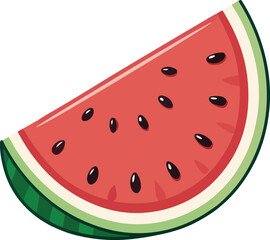 Fresh and juicy watermelons and slices vector icon style art illustrator
