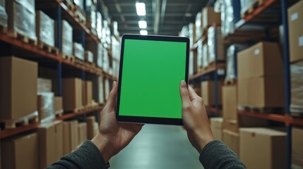 Inventory management using a tablet in a warehouse
