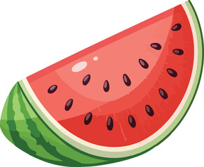 Fresh and juicy watermelons and slices vector icon style art illustrator
