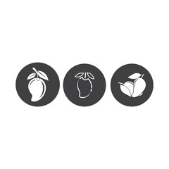 Mango fruit logo vector and symbol design
