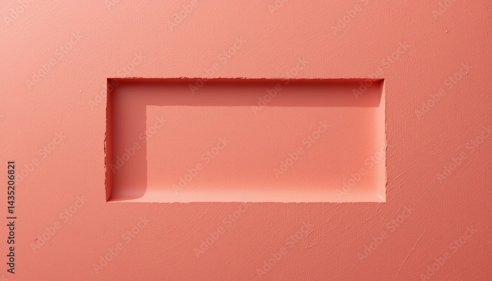Poster sculpting a minimalist rectangle studio environment abstract content close-up view modern design con