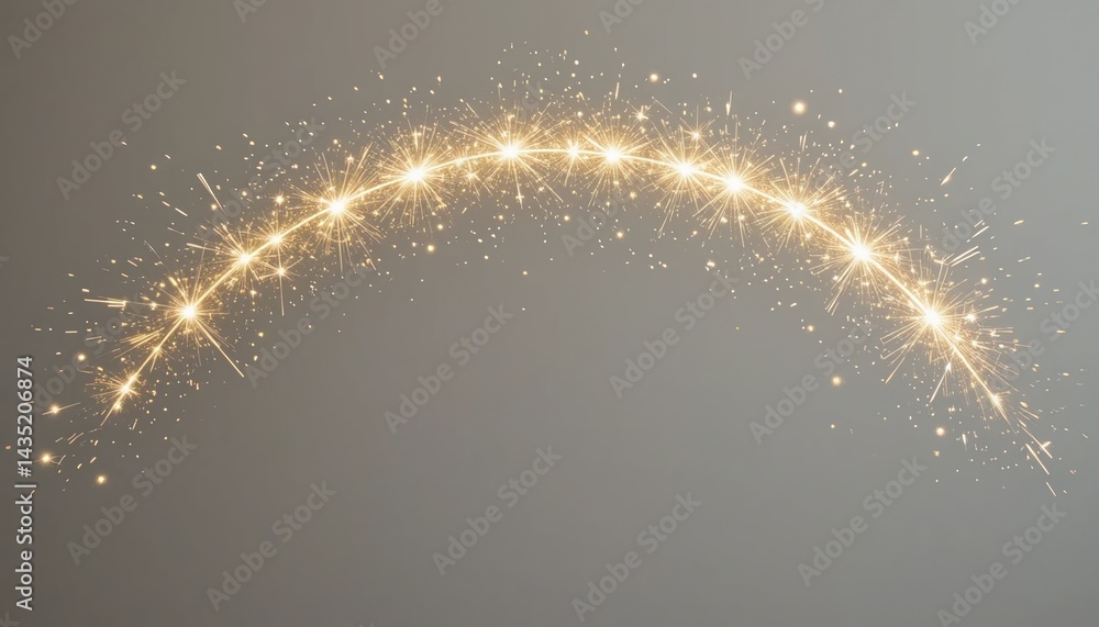 Aufkleber sparkling firework display celebration event digital art abstract background aerial view magic and w