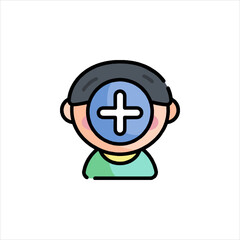 Icon representing customer support avatar