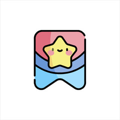 Icon representing bookmark or saved item