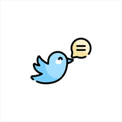 Icon representing social media bird