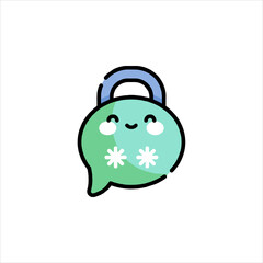 Icon representing winter mitten glove