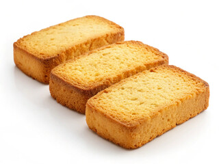 Cake rusks isolated on transparent background
