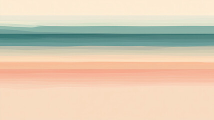 Fototapeta premium Sunset Minimal Beachscape