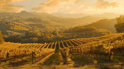 Golden Hour Vineyard