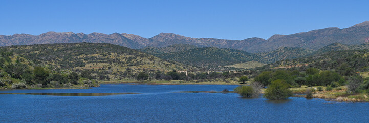 Obraz premium Le parc naturel Avis Dam en Namibie