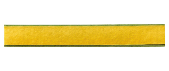 Obraz premium PNG Green yellow stripe adhesive strip white background rectangle eraser.