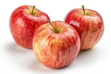 Honeycrisp apples isolated on white background