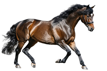 Obraz premium king horse handsome muscle full body detailed like paintis isolated on transparent background