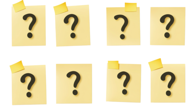 Question mark isolated on white background 