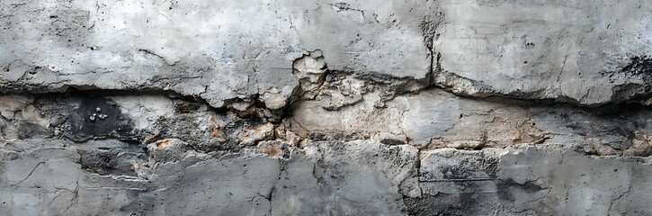 Fototapeta premium Aged Concrete Wall Texture with Cracks