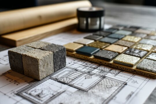 Construction Materials Samples Architectural Design