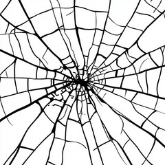 Obraz premium Cracked glass pattern