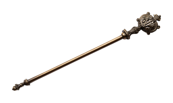 Pope�s Staff (Pastoral Staff) for Papal Ceremonies - Isolated on White Background