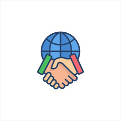 hand holding globe