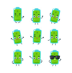 Set Mascot images of the Full Battery