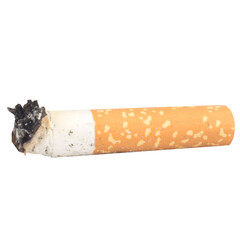 cigarette collection isolated on white background butts