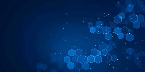 Abstract Hexagonal Technology Background Design