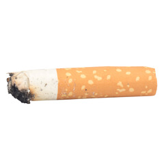 cigarette collection isolated on white background butts