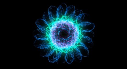 Obraz premium Abstract circular design vibrant colors dynamic composition