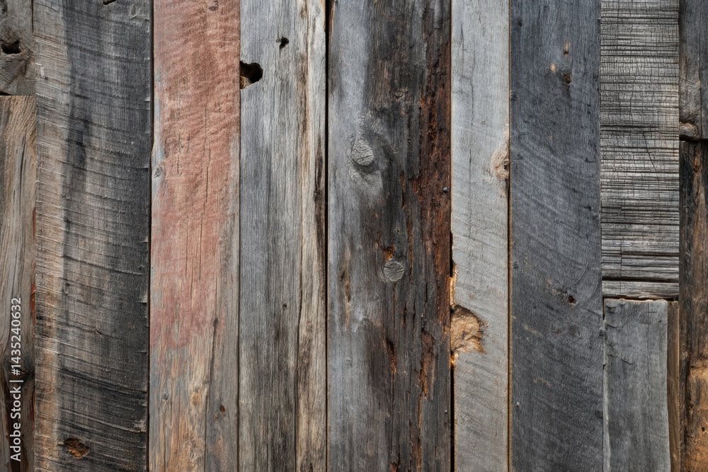 Poster rustic charm captured in a weathered wooden wall showcasing natural textures and subtle color variat