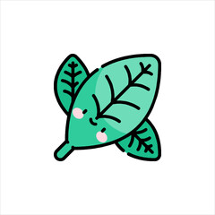 green butterfly on white background