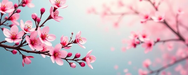 Elegant illustration of branches and blossoms against a solid backdrop , Artistic, Twigs