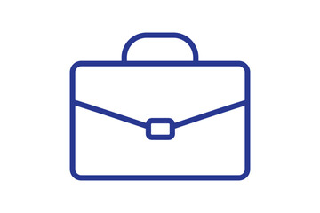 Briefcase icon vector isolated on white background. Briefcase vector icon