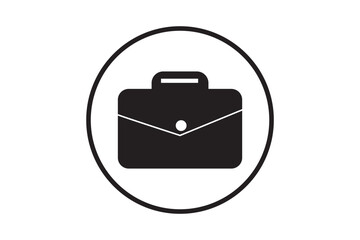 Briefcase icon vector isolated on white background. Briefcase vector icon