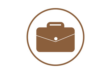 Briefcase icon vector isolated on white background. Briefcase vector icon
