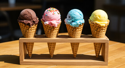 ice cream and chocolate