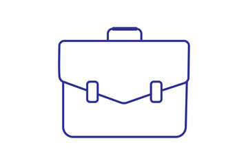 Briefcase icon vector isolated on white background. Briefcase vector icon