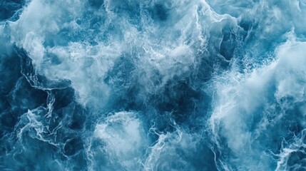 Obraz premium Abstract cerulean blue watercolor wash texture background wallpaper. Copy space, cold ice color art, contemporary artistic backdrop