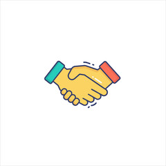 handshake vector illustration