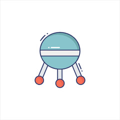 3d render of a 3d render illustration of a symbol on green