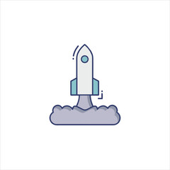 vector illustration of a blue toilet bowl