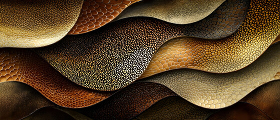 Abstract Textured Wave Layers