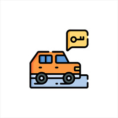 yellow truck icon