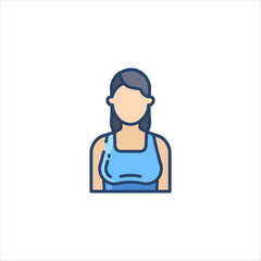 vector illustration of a woman