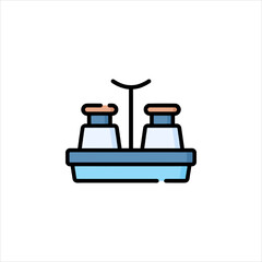 boat on white background