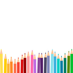 Colored Pencils Footer