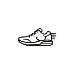 Running shoes vector icon