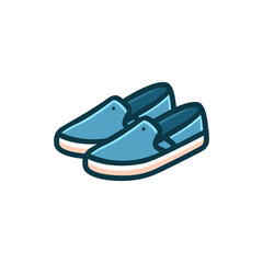 Slip on shoes logo template