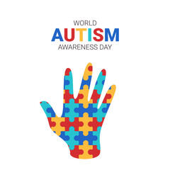 World autism awareness day illustration 