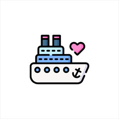 ship icon vector illustration