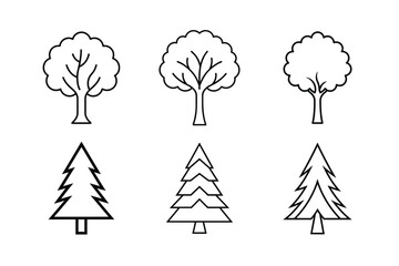 Simple Forest Tree Graphic Design